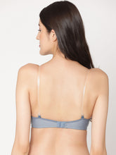 Load image into Gallery viewer, Lightly Padded Full Coverage Transparent Straps Bra