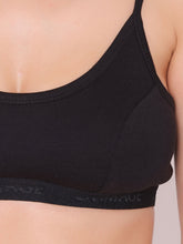 Load image into Gallery viewer, Non-Padded Full Coverage Teenagers Bra in Black