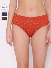 Load image into Gallery viewer, Women Pack of 3 Printed Briefs
