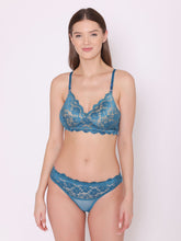 Load image into Gallery viewer, Women Bridal Backlet Lace Lingerie Set