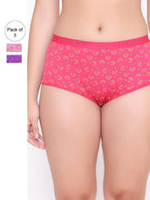Load image into Gallery viewer, Women Pack of 3 Printed Boyshorts