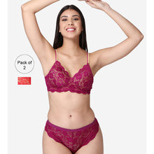 Load image into Gallery viewer, Set of 2 Bridal Lingerie Set