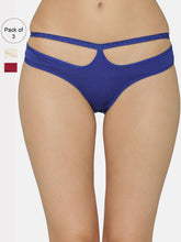 Load image into Gallery viewer, Women Pack of 3 Solid Bikini