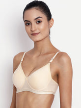 Load image into Gallery viewer, Lightly Padded Full Coverage Non Wired Bra in Nude
