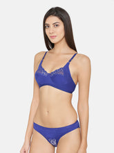 Load image into Gallery viewer, Women Cotton Lace Lingerie Set