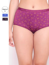 Load image into Gallery viewer, Women Pack of 3 Printed Boyshorts
