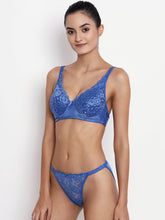 Load image into Gallery viewer, Lightly Padded Bridal Lace Lingerie Set