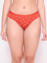 Load image into Gallery viewer, Women Pack of 3 Printed Hipster Briefs