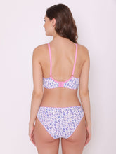 Load image into Gallery viewer, Lightly Padded Printed Lingerie Set