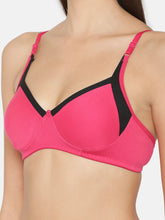 Load image into Gallery viewer, Non-Padded Full coverage Cotton Bra in Pink