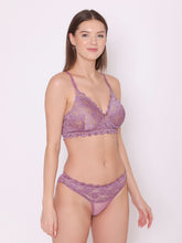 Load image into Gallery viewer, Women Bridal Backlet Lace Lingerie Set