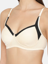 Load image into Gallery viewer, Non-Padded Full coverage Cotton Bra in skin