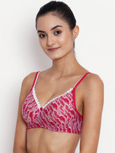 Load image into Gallery viewer, Abelino Pack of 3 Medium Padded Non Wired Printed Bra
