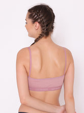 Load image into Gallery viewer, Non-Padded Full Coverage Sports Bra in Beige