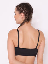 Load image into Gallery viewer, Non-Padded Full Coverage Sports Bra in Black