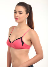 Load image into Gallery viewer, Non-Padded Full coverage Cotton Bra in Pink