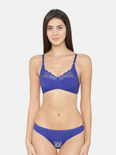 Load image into Gallery viewer, Women Cotton Lace Lingerie Set