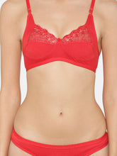 Load image into Gallery viewer, Women Cotton Lace Lingerie Set