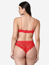 Load image into Gallery viewer, Heavily Padded Bridal Lace Lingerie Set