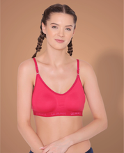 Load image into Gallery viewer, Non-Padded Full Coverage Sports Bra in Pink