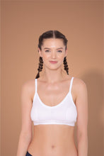 Load image into Gallery viewer, Non-Padded Full Coverage Teenagers Bra in White