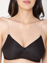 Load image into Gallery viewer, Lightly Padded Full Coverage Transparent Straps Bra
