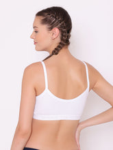 Load image into Gallery viewer, Non-Padded Full Coverage Teenagers Bra in White
