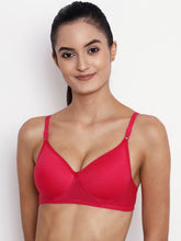 Load image into Gallery viewer, Lightly Padded Full Coverage Non Wired Bra in Rose
