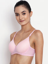 Load image into Gallery viewer, Lightly Padded Full Coverage Non Wired Bra in Pink
