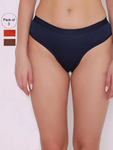 Load image into Gallery viewer, Women Pack of 3 Assorted Hipster Briefs
