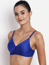 Load image into Gallery viewer, Lightly Padded Full Coverage Non Wired Bra in Blue
