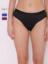 Load image into Gallery viewer, Women Pack of 3 Assorted Hipster Briefs
