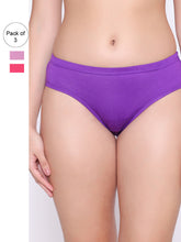 Load image into Gallery viewer, Women Pack of 3 Assorted Basic Briefs
