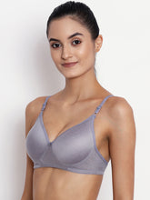 Load image into Gallery viewer, Lightly Padded Full Coverage Non Wired Bra in Grey
