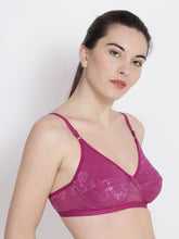 Load image into Gallery viewer, Non-Padded Full coverage Lace Bra.
