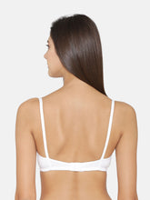 Load image into Gallery viewer, Non-Padded Full coverage Cotton Bra in White
