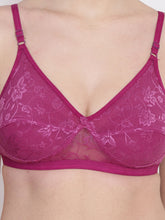 Load image into Gallery viewer, Non-Padded Full coverage Lace Bra.
