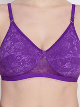 Load image into Gallery viewer, Non-Padded Full coverage Lace Bra.
