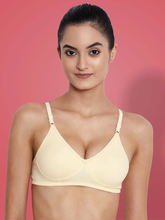 Load image into Gallery viewer, Non-Padded Full coverage Cotton Bra in skin
