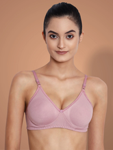 Load image into Gallery viewer, Non-Padded Full coverage Cotton Bra in Beige
