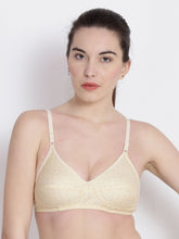 Load image into Gallery viewer, Non-Padded Full coverage Printed Bra in Skin
