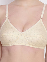 Load image into Gallery viewer, Non-Padded Full coverage Printed Bra in Skin
