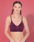 Non-Padded Full Coverage Sports Bra in Purple