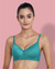 Lightly Padded Full Coverage Non Wired Bra in Green