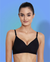 Lightly Padded Full Coverage Non Wired Bra in Black