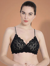 Load image into Gallery viewer, Heavily Padded Full Coverage Non Wired Bra in Black
